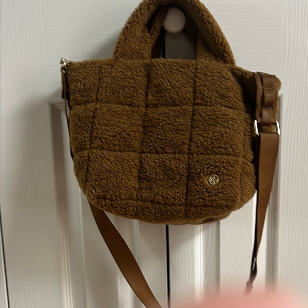 Brown Quilted Shoulder Bag